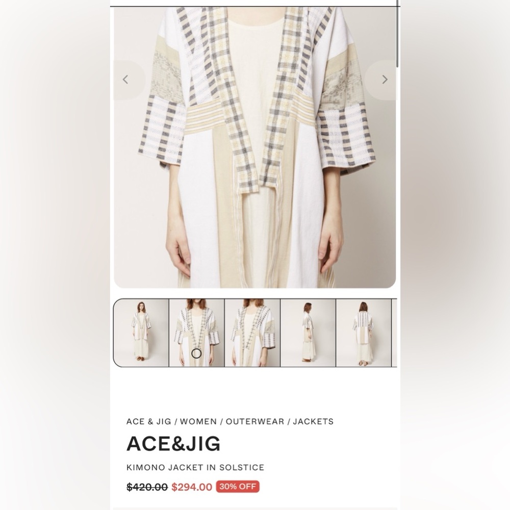 Ace & Jig Kimono Jacket in Solstice~ RARE